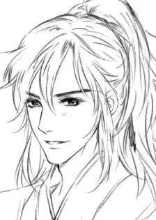 素描简笔画古风人物集