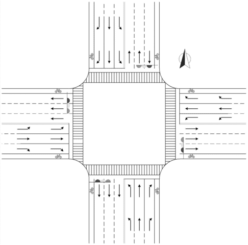 道路交叉口路段提前左转通行控制方法技术