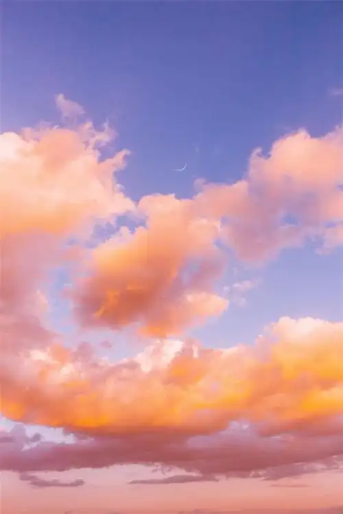 唯美天空朝霞云彩图片