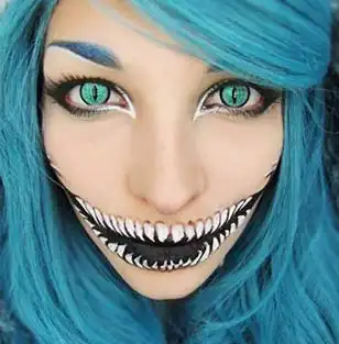 吓死人不偿命的超惊悚脸部彩绘