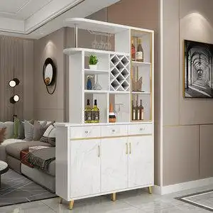 进轻奢玄关柜客厅屏风隔断酒柜鞋柜一体靠墙简约现代间厅双面柜