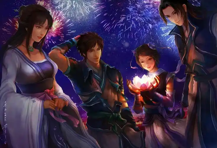 花灯 仙剑奇侠传 仙剑4 四人组 单机游戏 梦… - 堆糖,美图壁纸兴趣
