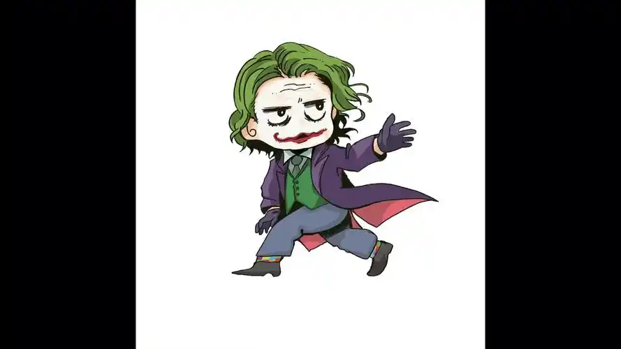 画一幅卡通萌版小丑,致敬永远的希斯莱杰