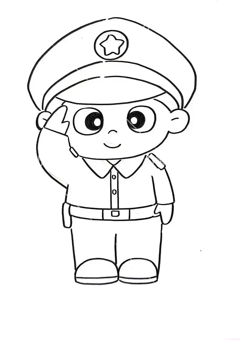 今日分享一组职业人物简笔画线稿77 - 抖音