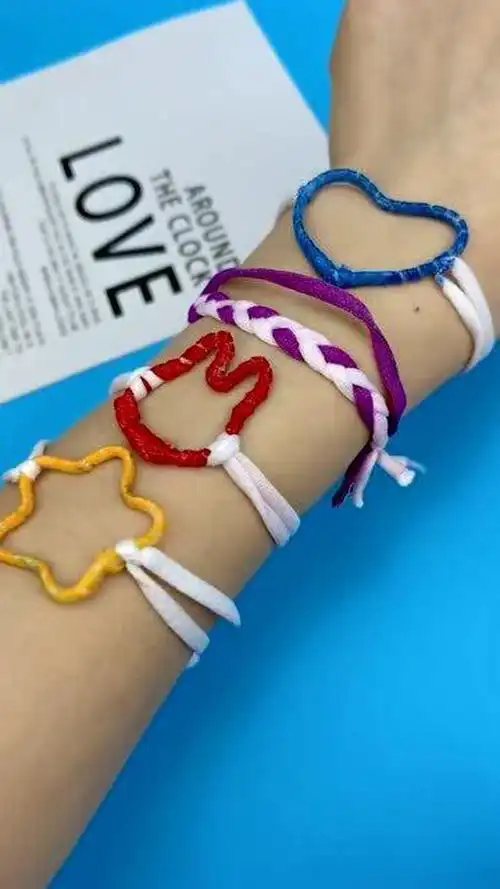 用旧口罩做闺蜜手环简单好看安排起来