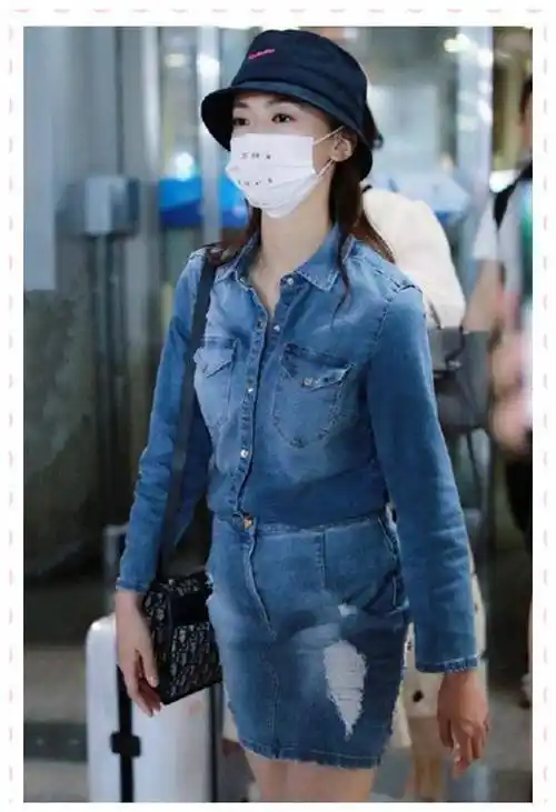 吴谨言真的太瘦了. 她165岁的体重竟然不到90斤.