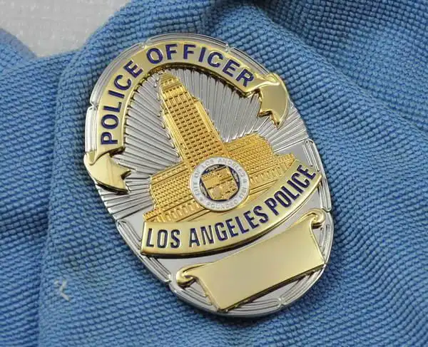 美国洛杉矶/los angeles/lapd 金属徽章 可定制编号