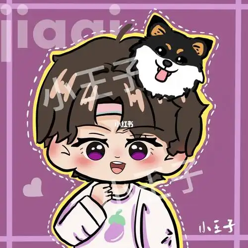 今天尝试了一下画时代少年团对着马嘉祺q版头像,感觉还挺可爱的,后期