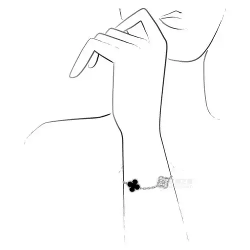 梵克雅宝alhambra四叶幸运系列vcarp2r900手镯(3 / 4)