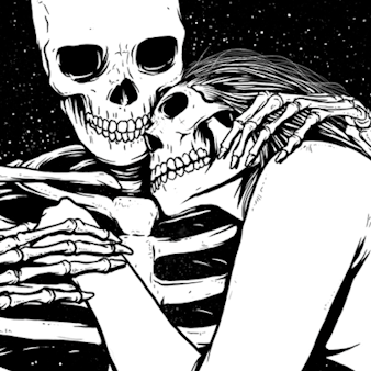 背景gif骷髅gif艺术gif抱抱gif