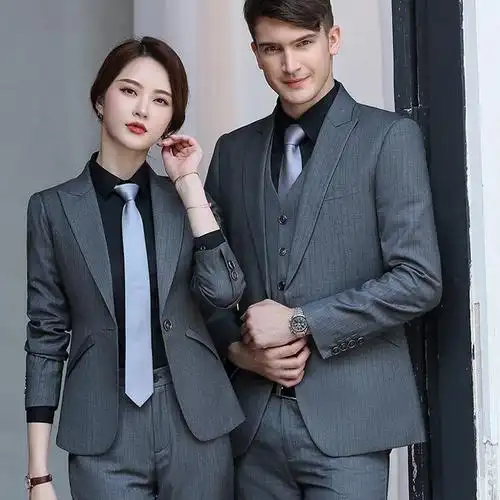 男女西装定做 广州西服职业正装定做 专业职业工作服定制厂家批发