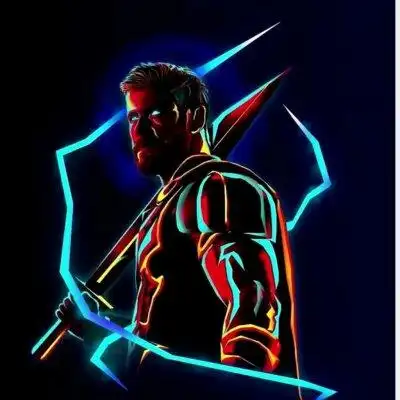 漫威头像炫酷图片大全高清创意炫酷的电光漫威英雄头像图片