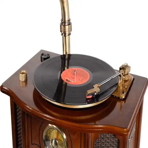 leetac/理丹l9069 仿古复古留声机大喇叭黑胶唱片机 电唱机老式