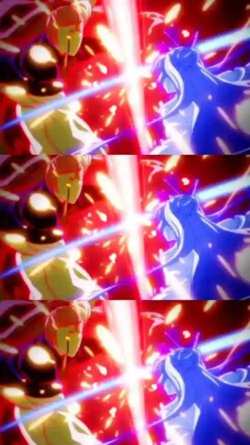 当夜叉白雪和金色夜叉相撞时,这架势太厉害了