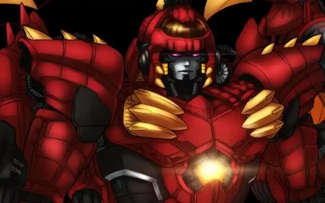 绘画过程变形金刚超能勇士霸王龙无敌龙