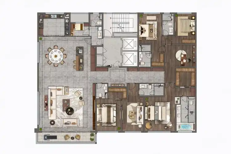 湖塘豪宅一江风华400平大平层精装修售楼处直销