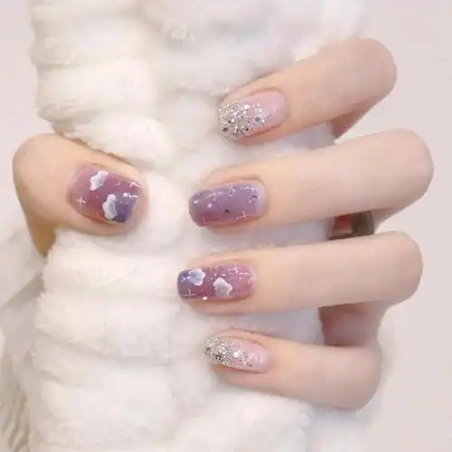 夏日里的小清新美甲,唯美百搭又时尚,款式多样可以自由选择