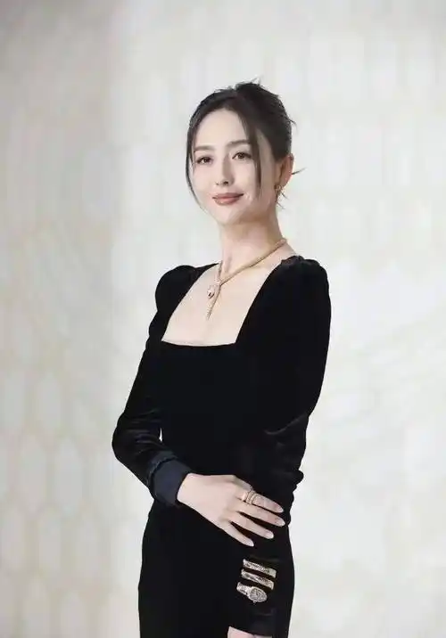 佟丽娅穿黑色丝绒长裙出席时尚活动,高挑时尚,魅力十足_的设计_酷飒