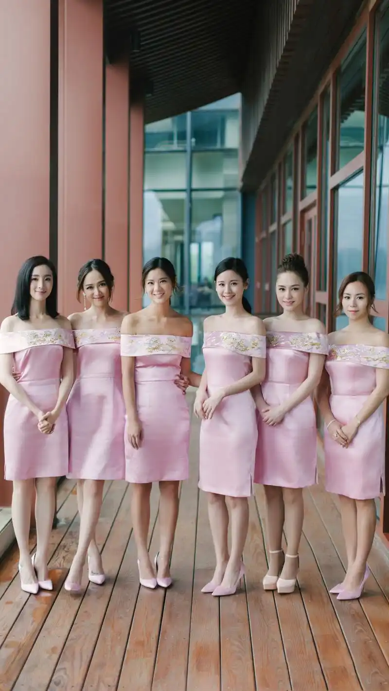 陈晓陈妍希婚礼伴娘团陈乔恩高清手机壁纸-明星-手机壁纸下载-美桌网