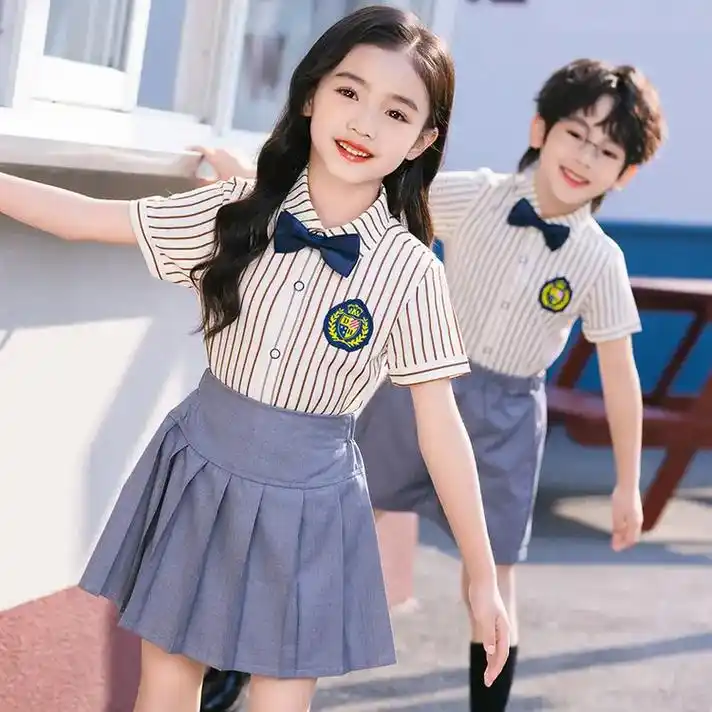 幼儿园园服,小学生校服班服夏款.园服班服校服夏季套装 尺码1 - 抖音