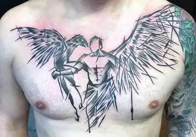 31张高清堕落天使纹身图片欣赏