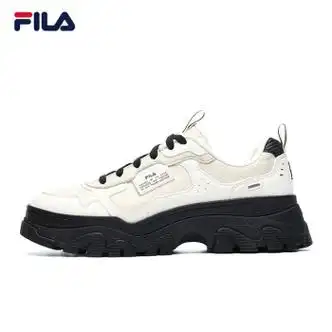 斐乐fila老爹鞋女玛丽珍厚底鞋子2024夏季休闲运动增高鞋hike泡沫白奶