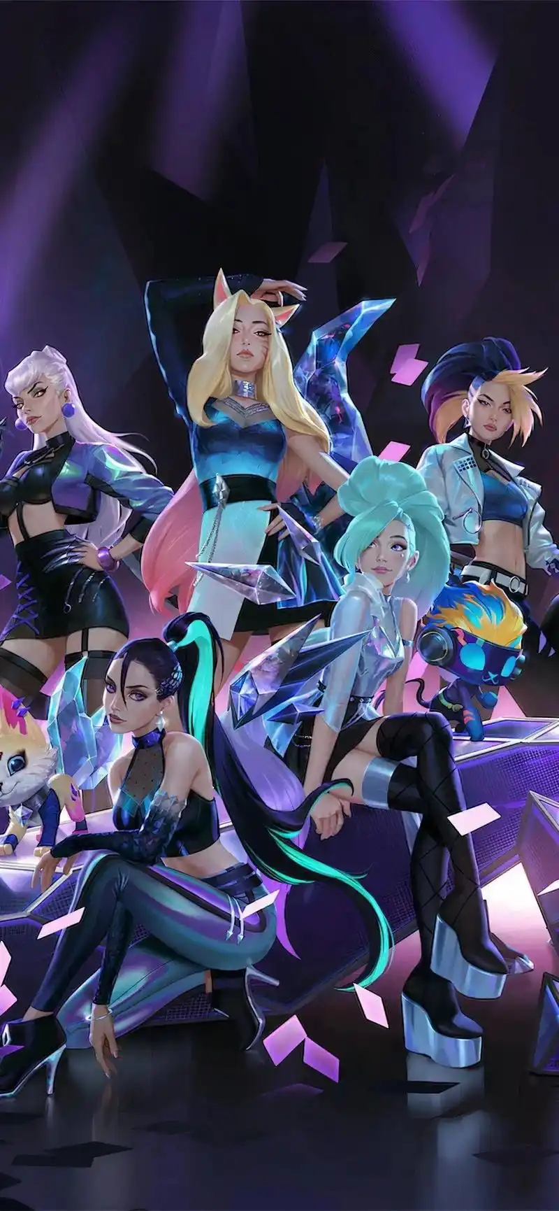 英雄联盟 #kda女团 这些皮肤你们都收集完成了吗?没有的 - 抖音