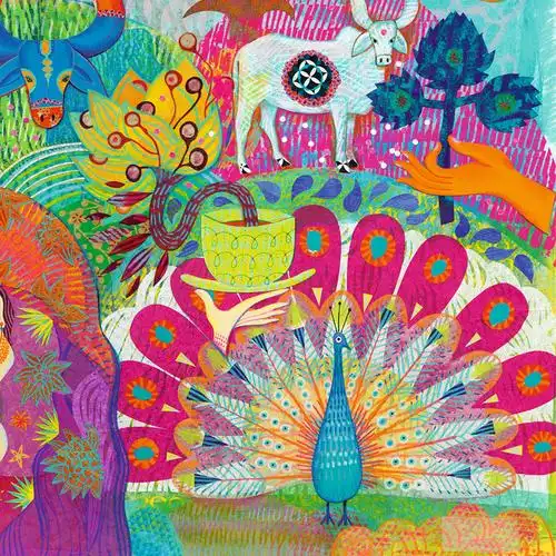 【魔幻印度】法国进口1000片高难度拼图装饰画9岁以上可配框