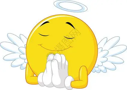 丘比特小天使在白色背景中孤立的天使表情插画