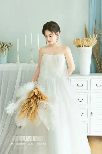 单人婚纱拍摄 个人写真 白纱