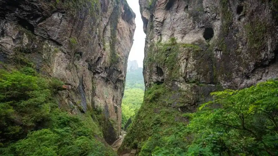 原创雁荡山门景之最堪称天下第一门神雕侠侣绝情谷取景地
