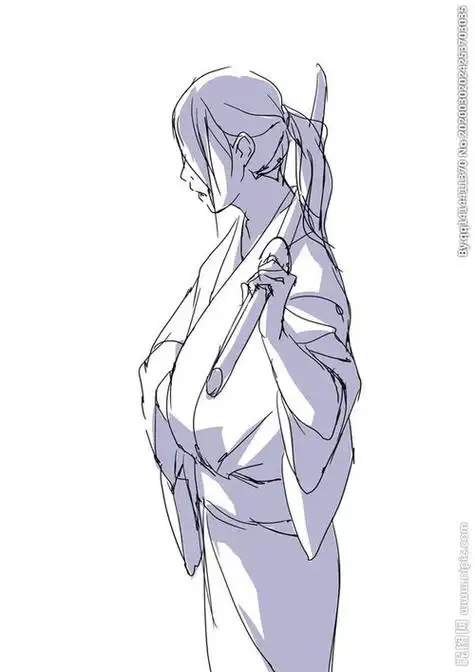 动漫人物侧面的画法技巧时尚秀简笔画 人物简笔画 涂色图片人物速写