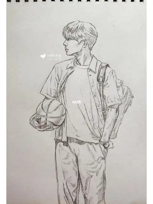 手绘林彦俊我在时间的尽头等你