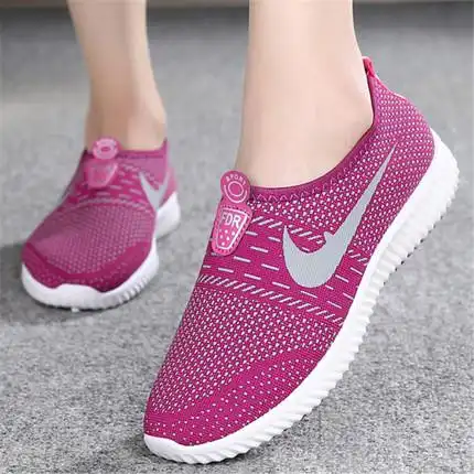 老北京布鞋女休闲鞋一脚蹬平底懒人运动鞋