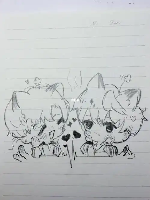 2月10日贺朝谢俞q版简笔画