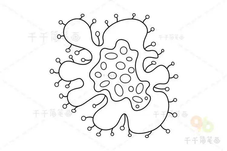 细菌简笔画教程