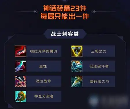 lol1023神话装备有哪些1023神话装备汇总一览