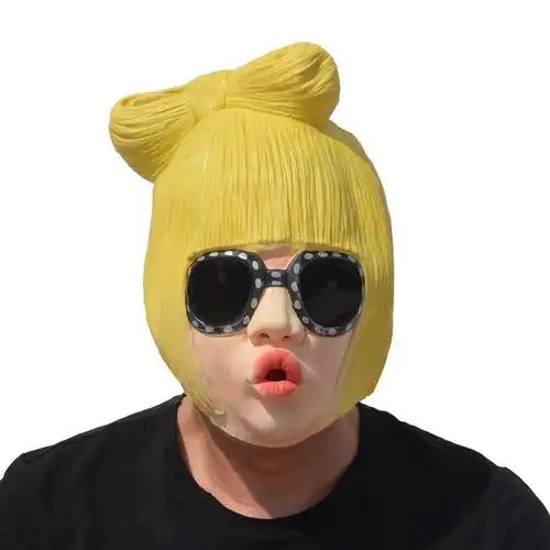 万圣节万圣节面具动物头套马头牛头套鸡头狼头老鹰水牛兔子孙悟空面具