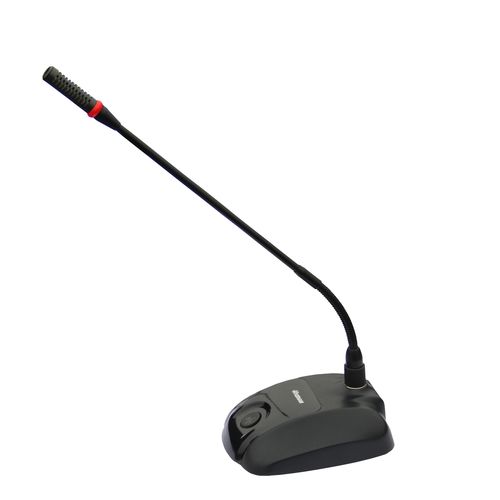 湖山ds-108f公共广播演讲鹅颈会议室麦克风电池台式有线麦克风