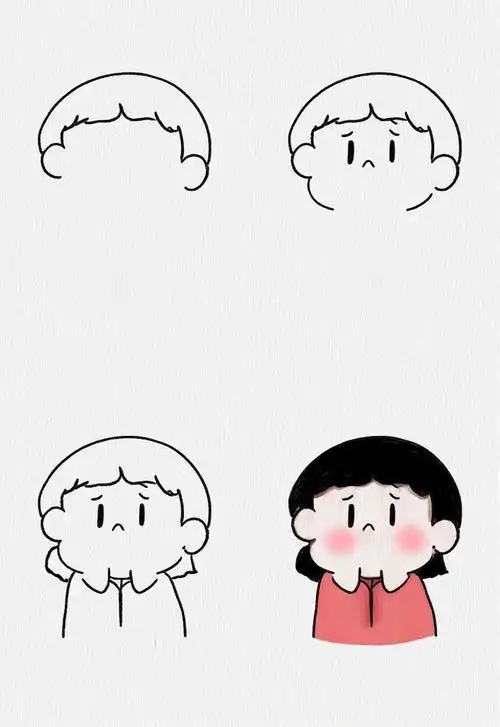 😳害羞表情简笔画🎨