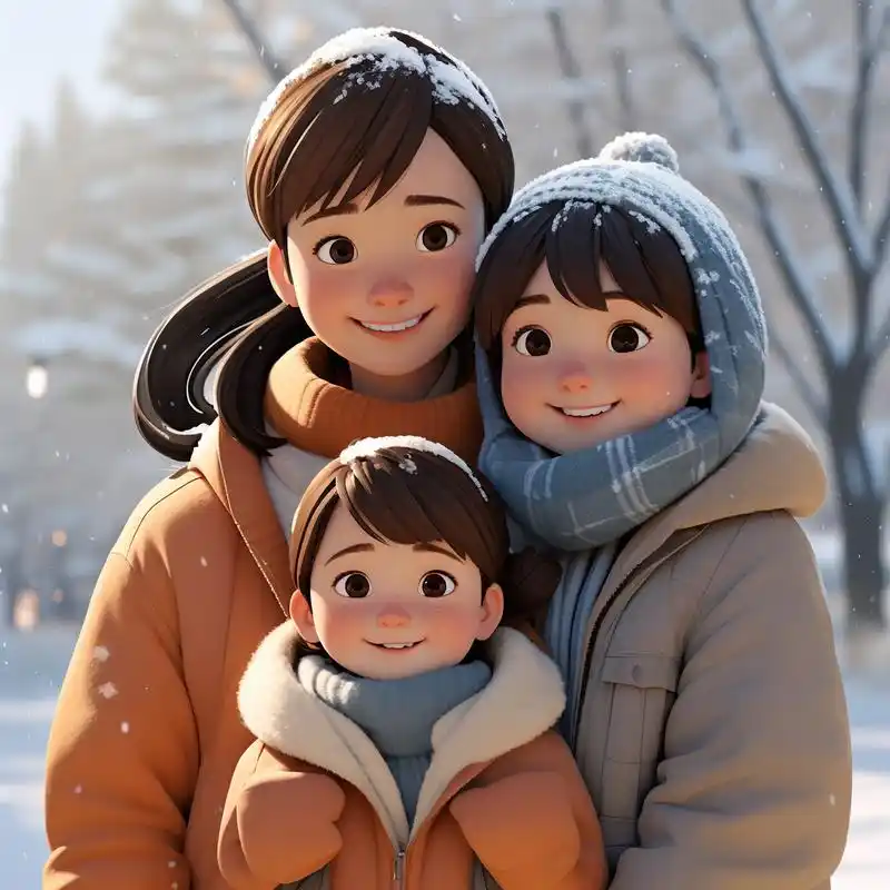 9869996997温馨一家三口卡通头像