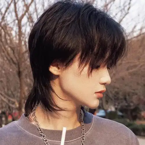 狼尾假发男网红鲻鱼头同款日系男女通用表演假发减龄发套工厂直发