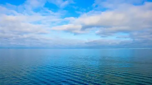 天空,云,海,波纹,蓝色 壁纸 - 1366x768