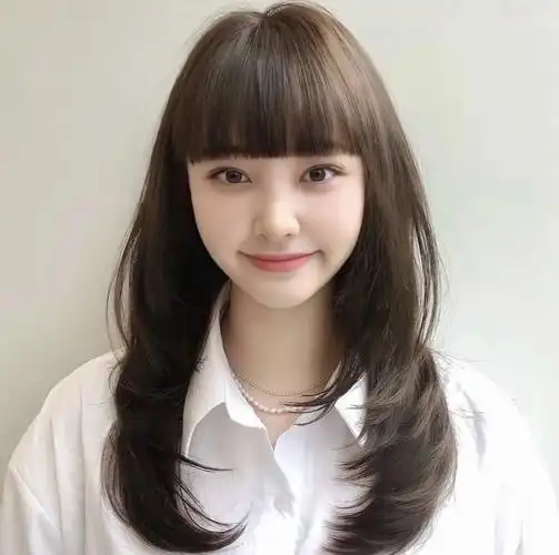 齐刘海内扣c卷个性优雅也甜美