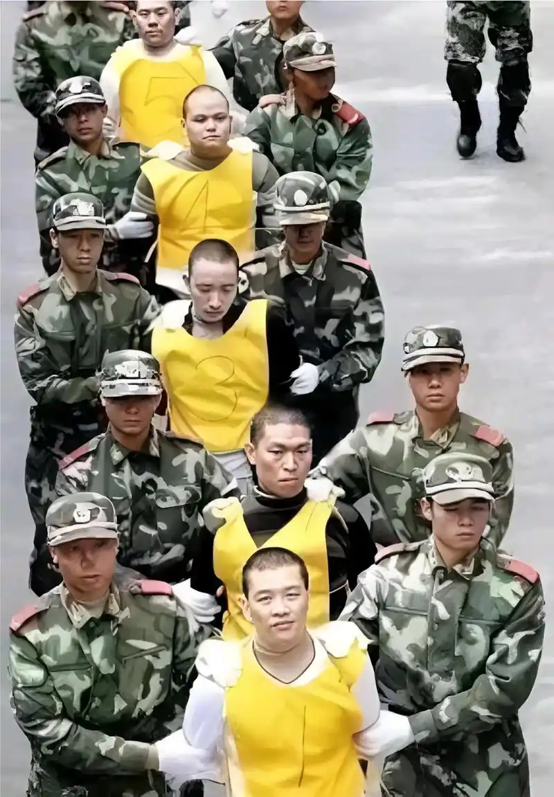 2006年东莞牛山刑场,正在押送刑场执行死刑的死刑犯