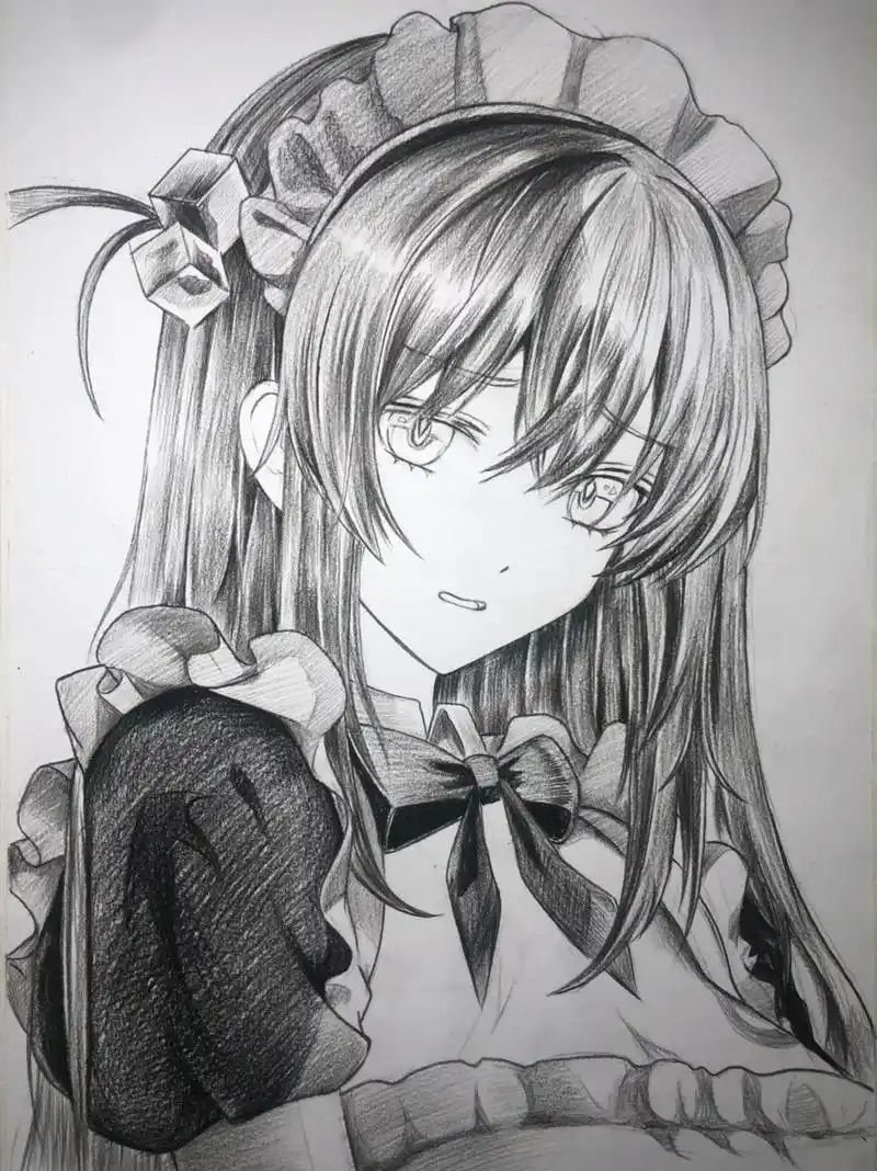 手绘孤独摇滚动漫人物波奇酱过程图教程.#手绘 #绘画过程图 - 抖音