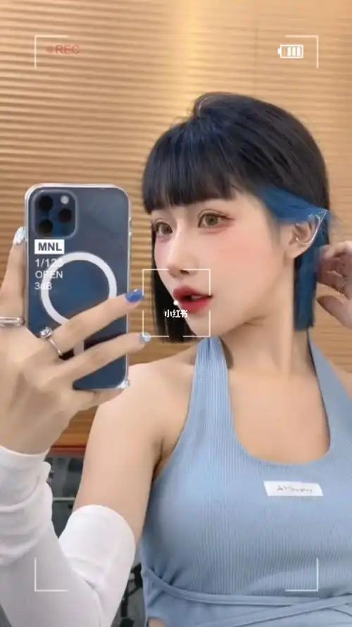 挂耳染短发2021超火超a适合所有人