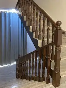 木质楼梯扶手实木定制图片