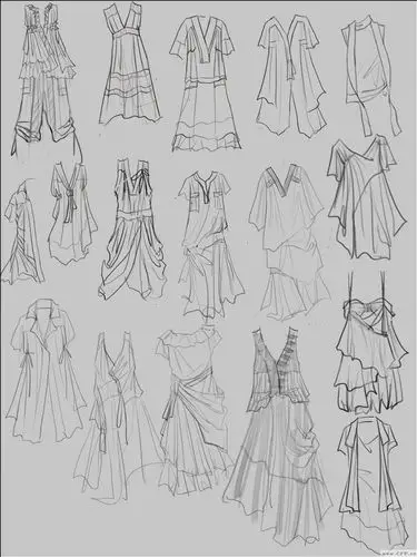 作品-女装系列集!款式图
