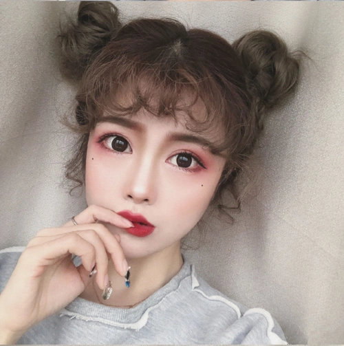 假发女玉米烫空气刘海假发片超薄自然无痕蓬松羊毛卷发际线贴头帘